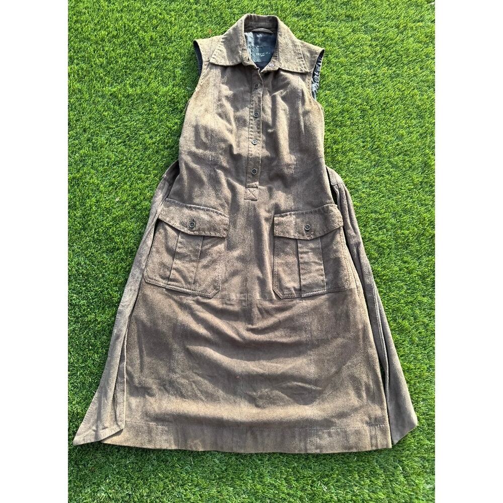 NEW Max Mara Weekend Soft Goat Leather Dress Women's Sz US 4